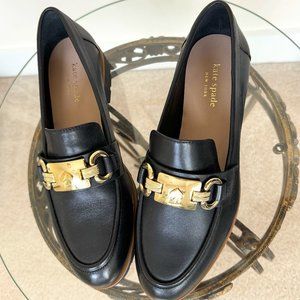 Kate Spade Kolby Loafers - Black Leather - Size 7.5 {NWOT}